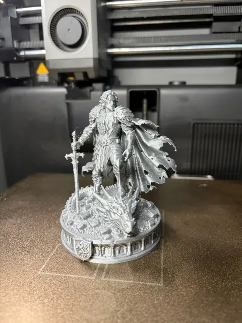 Dragon Slayer Warrior-Epic Fantasy Knight Statue — Image 2 of 5