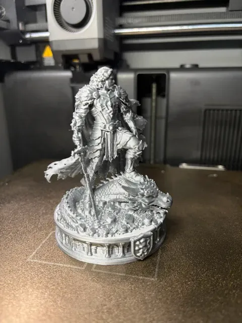 Dragon Slayer Warrior-Epic Fantasy Knight Statue — Image 5 of 5