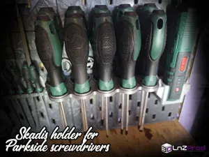 Parkside crewdriver set holder for Skadis boards
