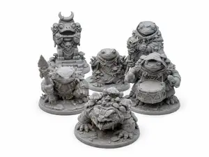 DnD Miniature Frog Cult Swamp Tribe