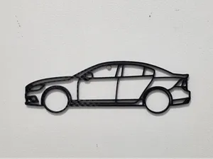 Volvo S60 Silhouette Wall Decor