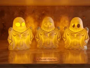 Ghost Girls – Decorative LED Tea Light Lamps