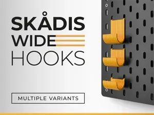 IKEA Skadis Ribbed Wide Hooks - Multiple Variants!