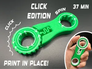 Infinity Fidget - Click Edition - Print in Place