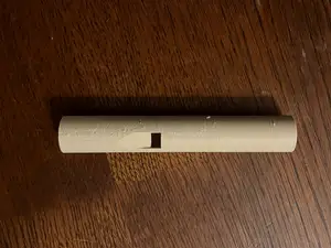 Head for transverse overtone flute (Seljefløyte)