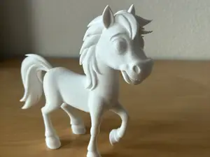 Cute Pony Figurine – Paintable Horse Model