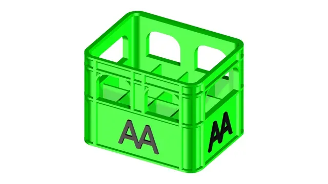 Stackable & labeled beer crate for batteries — Фото 3 из 3