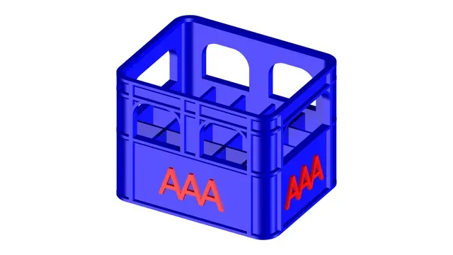 Stackable & labeled beer crate for batteries — Фото 2 из 3