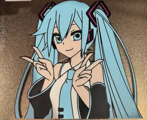 Hatsune Miku 5 color print