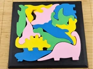 Rompecabezas de Dinosaurios Aprendizaje Montessori