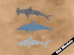 Flexible Sharks and dolphin PACK (my old models)