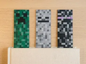 Minecraft Mob Bookmark (Creeper, Skeleton & Ender)