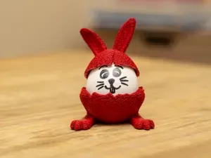 Fluffy Bunny Egg Cup – Adorable Easter Egg Holder!