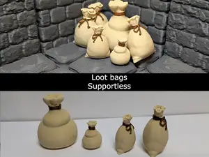 Loot bags - DND scatter terrain (supportless)