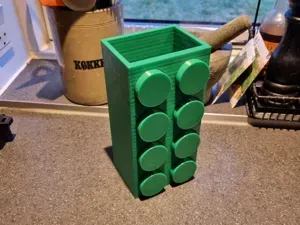 Brick Vase or Pencil / Troothbrush holder
