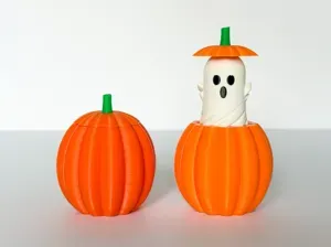 Pumpkin with Twisty Ghost Fidget