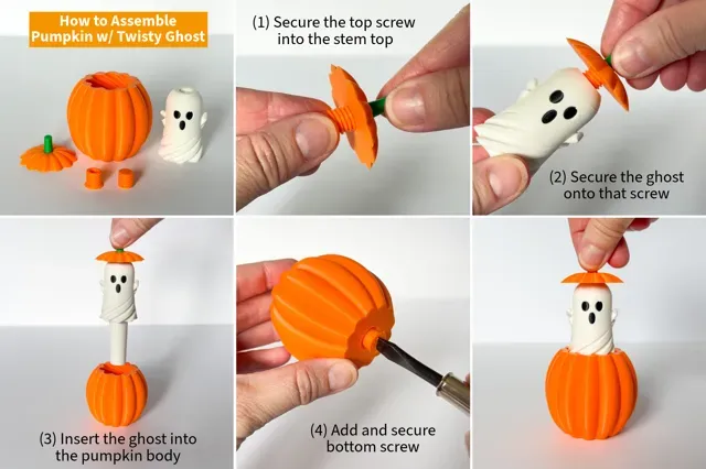Pumpkin with Twisty Ghost Fidget — Фото 10 из 11