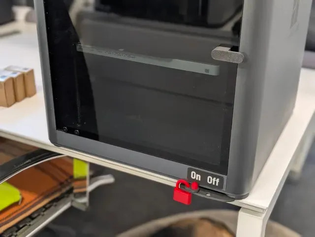 X1/P1 Front Power Switch Extender - V2 with lock — Image 4 of 10