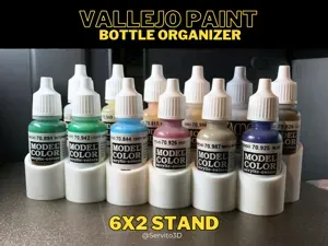 Vallejo Paint Bottle Organizer – 6x2 Stand