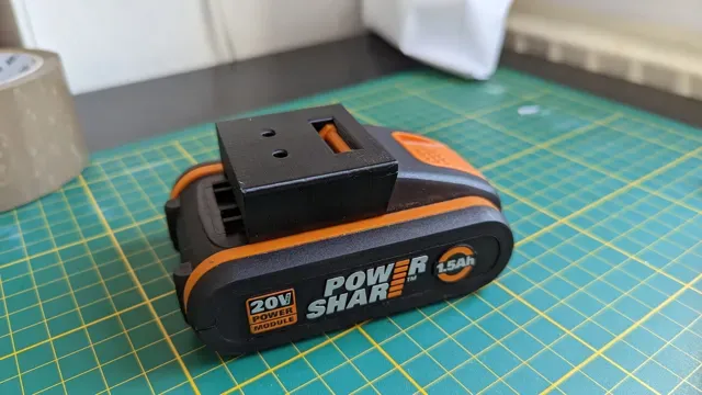 Worx 20V 1.5Ah Battery Wall Mount (Holder)