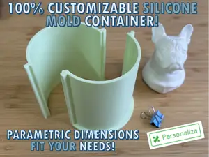 Customizable Silicone Mold Container