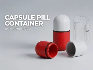 Capsule Pill Container