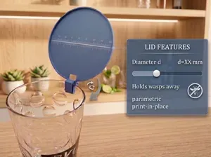 Parametric Flip Lid | Anti-Bug Glass Cover
