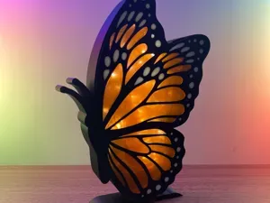 Monarch Butterfly Book Nook / Light-Up Lantern