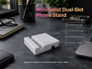 Minimalist Dual-Slot Phone Stand