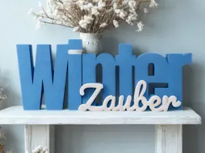 00091 Schriftzug Winterzauber