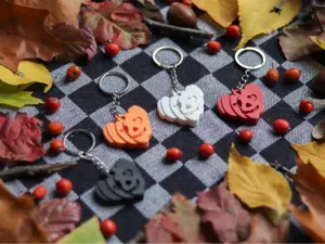 Heart Pumpkin Keychain | Autumn Series | Halloween