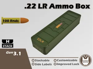 Ammo Storage Box 22LR 100 Rounds