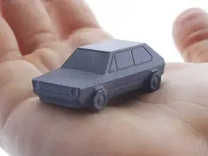 Volkswagen Golf GTI - Low-poly Miniature