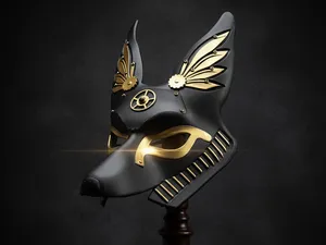 Halloween Cosplay Anubis Steampunk Mask