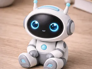 Small Robot Desk Buddy – Cute Easy 3D Print