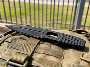 Ring-Grip Grid-Texture Tactical Stiletto