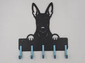 Dog Leash & Collar Holder, Xoloitzcuintle
