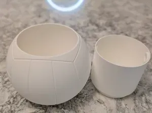 Volleyball Planter Pot w/ drip tray