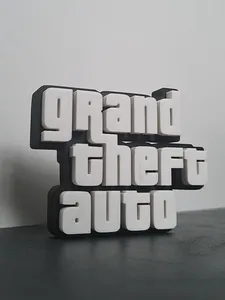 Grand Theft Auto Logo Magnet Remix