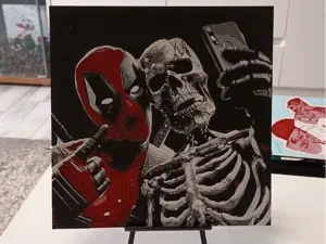 Deadpool Wolverine Hueforge