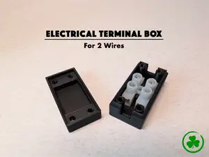 Box for Electrical Terminal Block - 2 wires