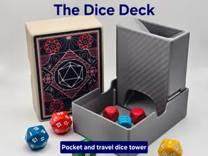 The Dice Deck - pocket and travel dice tower