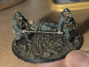 1418 jeu de guerre 32mm DND brancardier allemand