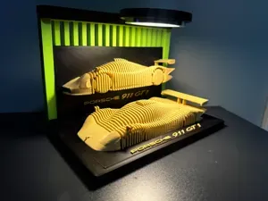 Porsche 911 GT1 Layered Race Car model!