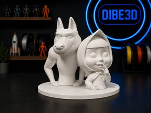The Wolf and Masha - Diorama