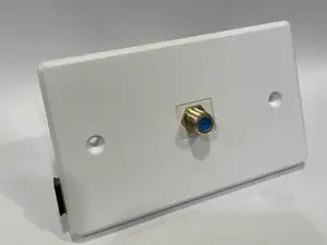 Fiber optic wall plate