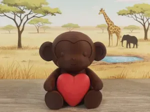 LoveMonkey: El Monito "Abraza-Corazones"