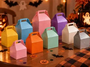 Customizable Foldable Gift Box with Handle