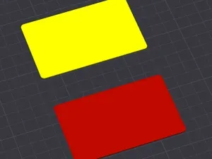 Red and Yellow Cards -Wallet Size -Football/Soccer