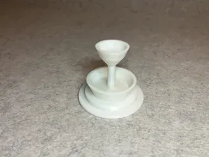Dollhouse garden fountain miniature house
